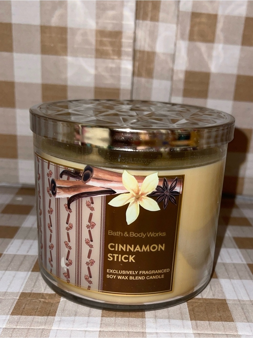 BATH & BODY WORKS CINNAMON STICK 3 WICK CANDLE